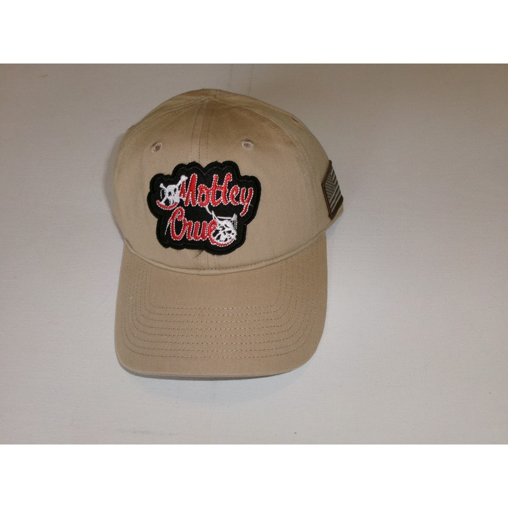 MOLTEY CRUE KHAKI STRAPBACK BEACH GOLF Y2K 00S HAT CAP VINTAGE N1